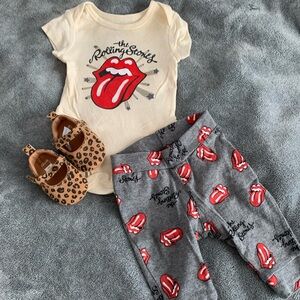 Baby girl Rolling Stones 3 pc set